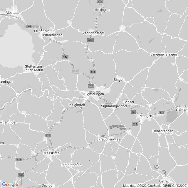 Kartenansicht von Klinik am Schloss - Sigmaringen